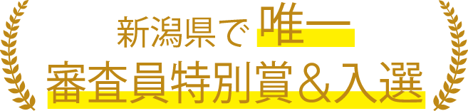 新潟県で唯一 審査員特別賞＆入選